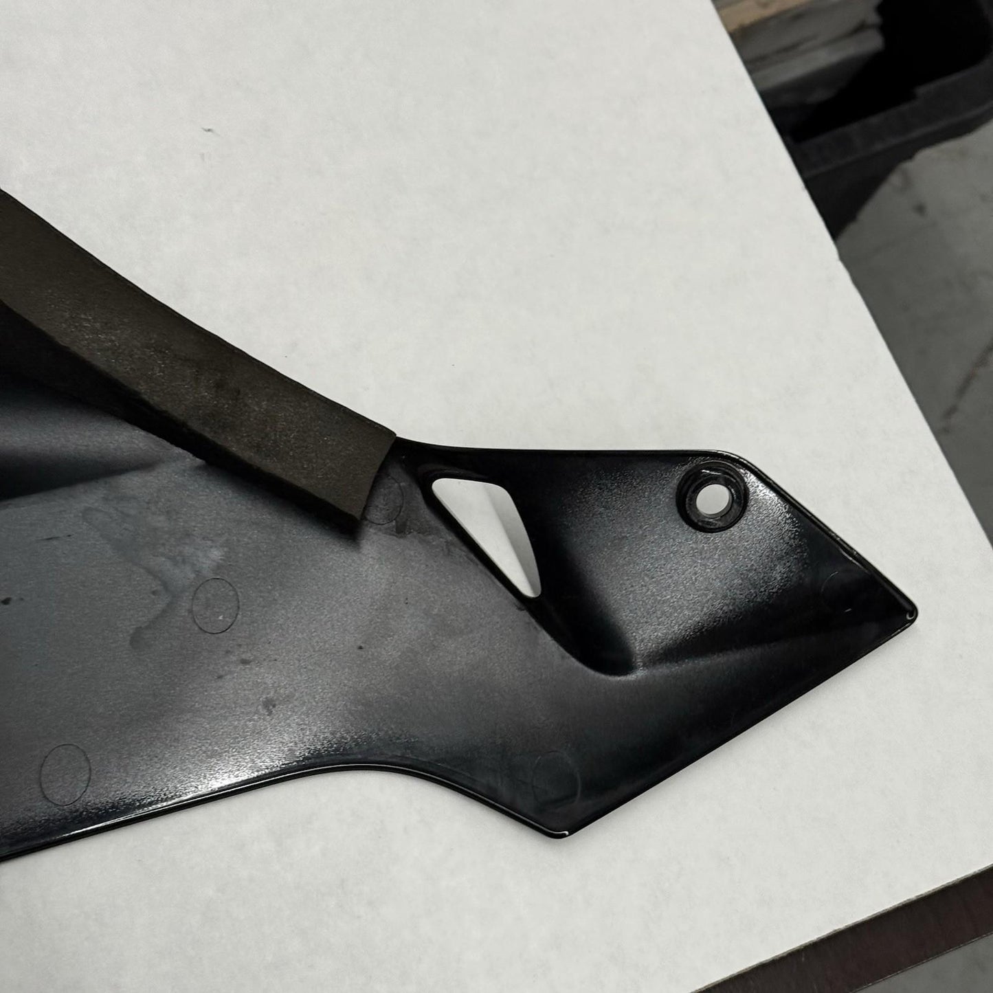 2012 - 2019 KAWASAKI ZX6R LOWER RIGHT SIDE BELLY PAN FAIRING BLACK ABS ZX 636