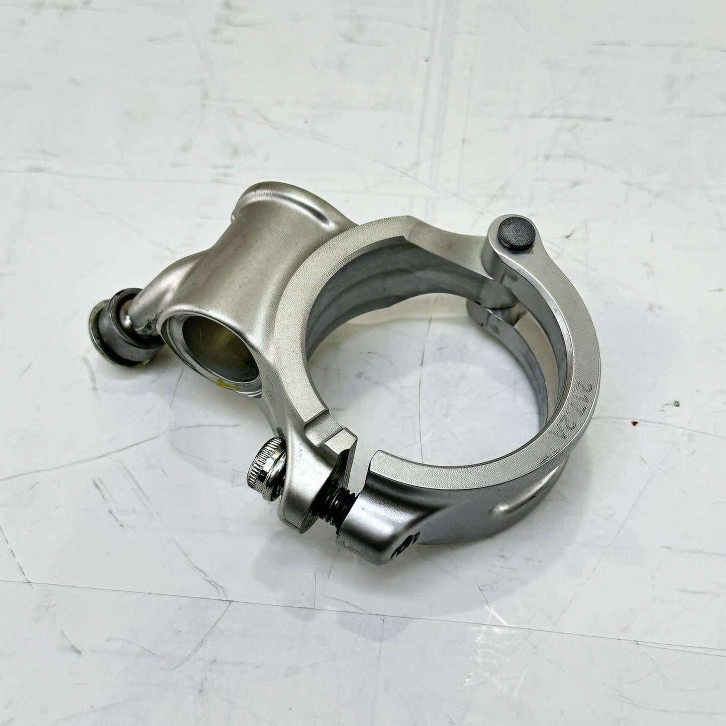 2018 - 2024 DUCATI PANIGALE V4S CLIP ON HANDLE BARS CLAMP LEFT RIGHT SILVER PAIR