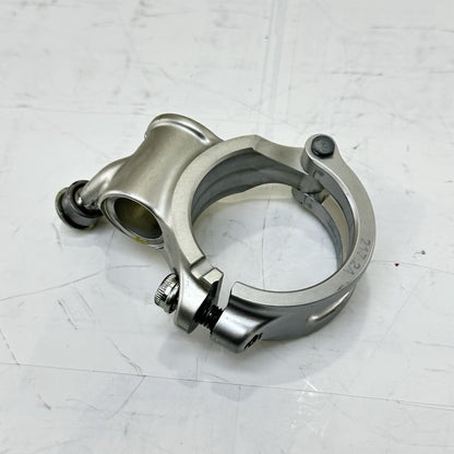 2018 - 2024 DUCATI PANIGALE V4S CLIP ON HANDLE BARS CLAMP LEFT RIGHT SILVER PAIR