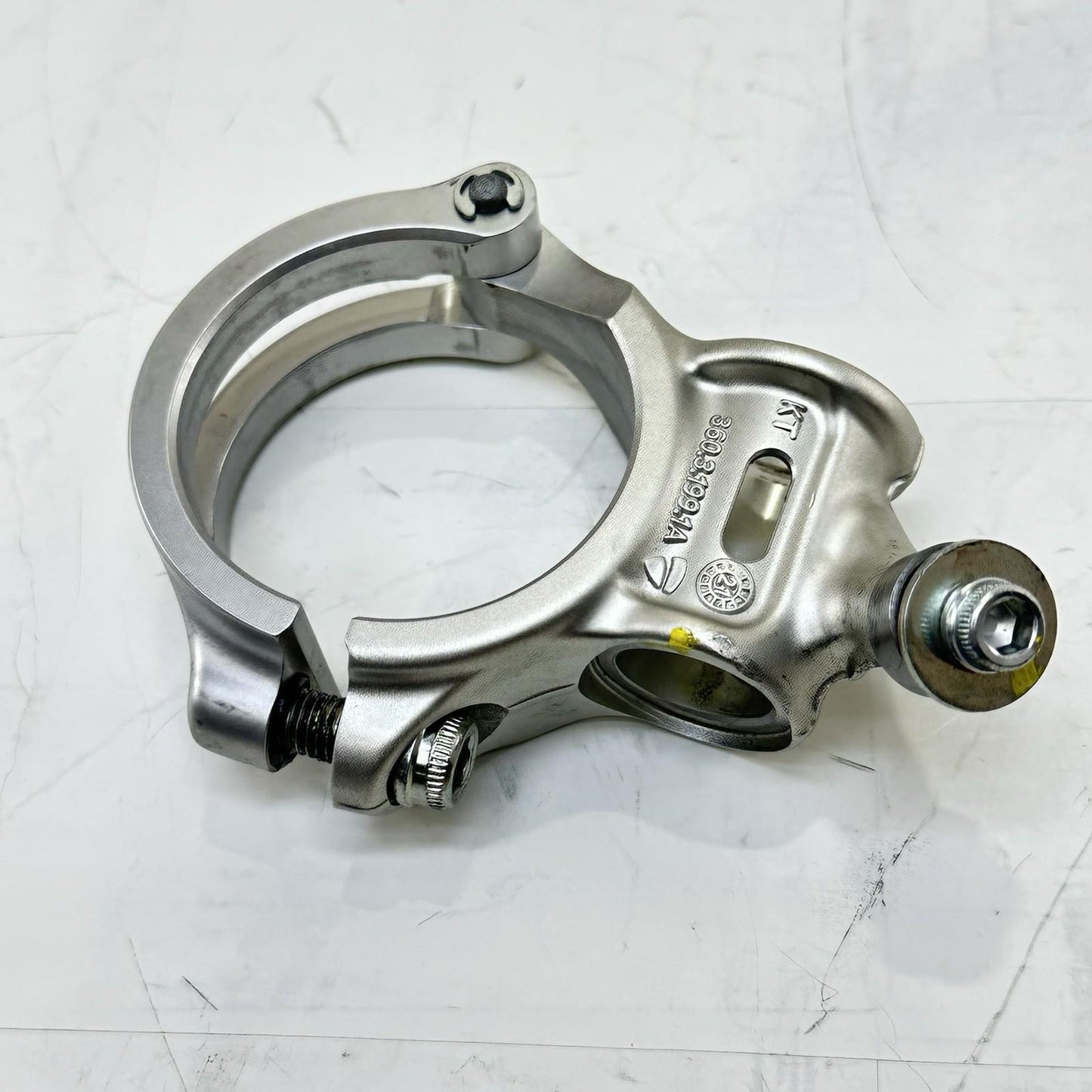 2018 - 2024 DUCATI PANIGALE V4S CLIP ON HANDLE BARS CLAMP LEFT RIGHT SILVER PAIR