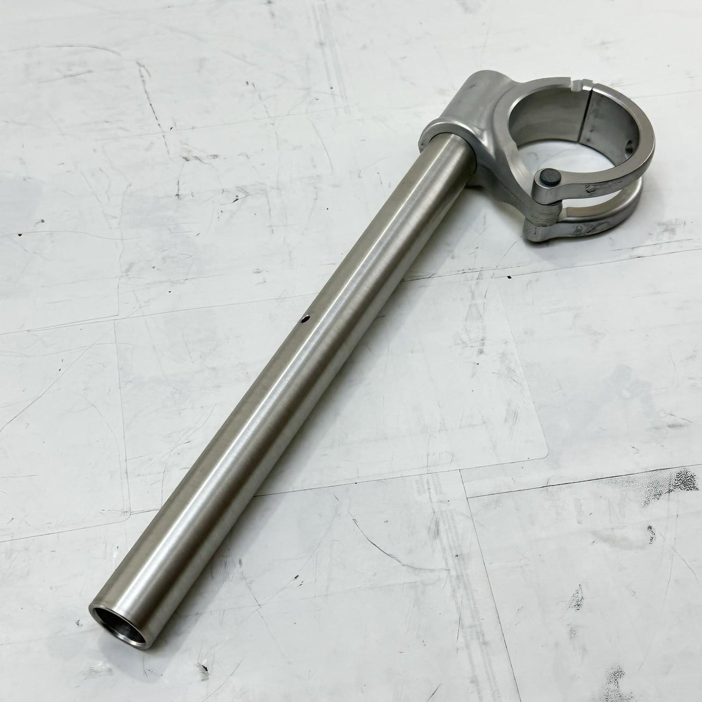 2018 - 2024 DUCATI PANIGALE V4S CLIP ON HANDLE BARS CLAMP LEFT RIGHT SILVER PAIR