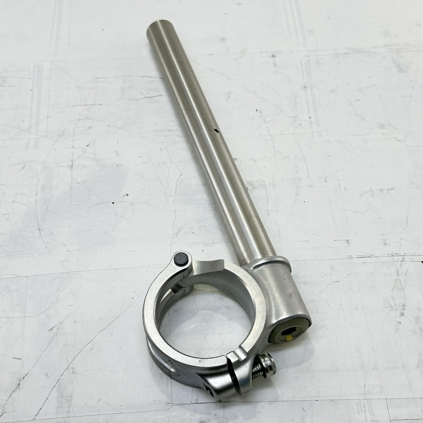2018 - 2024 DUCATI PANIGALE V4S CLIP ON HANDLE BARS CLAMP LEFT RIGHT SILVER PAIR