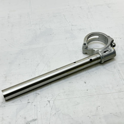 2018 - 2024 DUCATI PANIGALE V4S CLIP ON HANDLE BARS CLAMP LEFT RIGHT SILVER PAIR