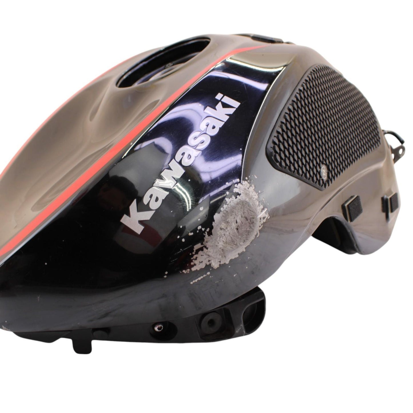 2019 - 2024 KAWASAKI NINJA ZX6R FUEL TANK GAS RESERVOIR BLACK PETROL *DENTED*