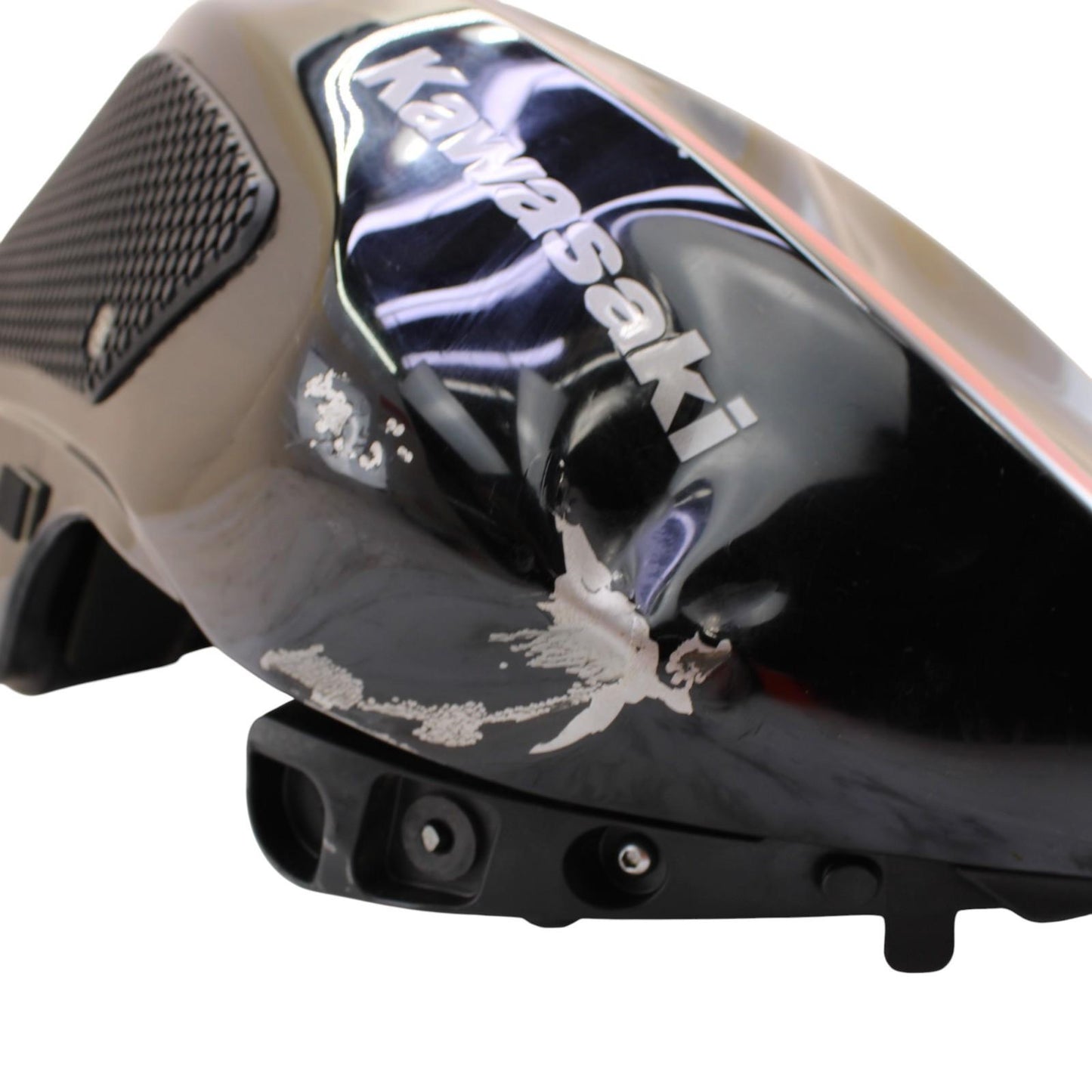 2019 - 2024 KAWASAKI NINJA ZX6R FUEL TANK GAS RESERVOIR BLACK PETROL *DENTED*