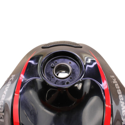 2019 - 2024 KAWASAKI NINJA ZX6R FUEL TANK GAS RESERVOIR BLACK PETROL *DENTED*