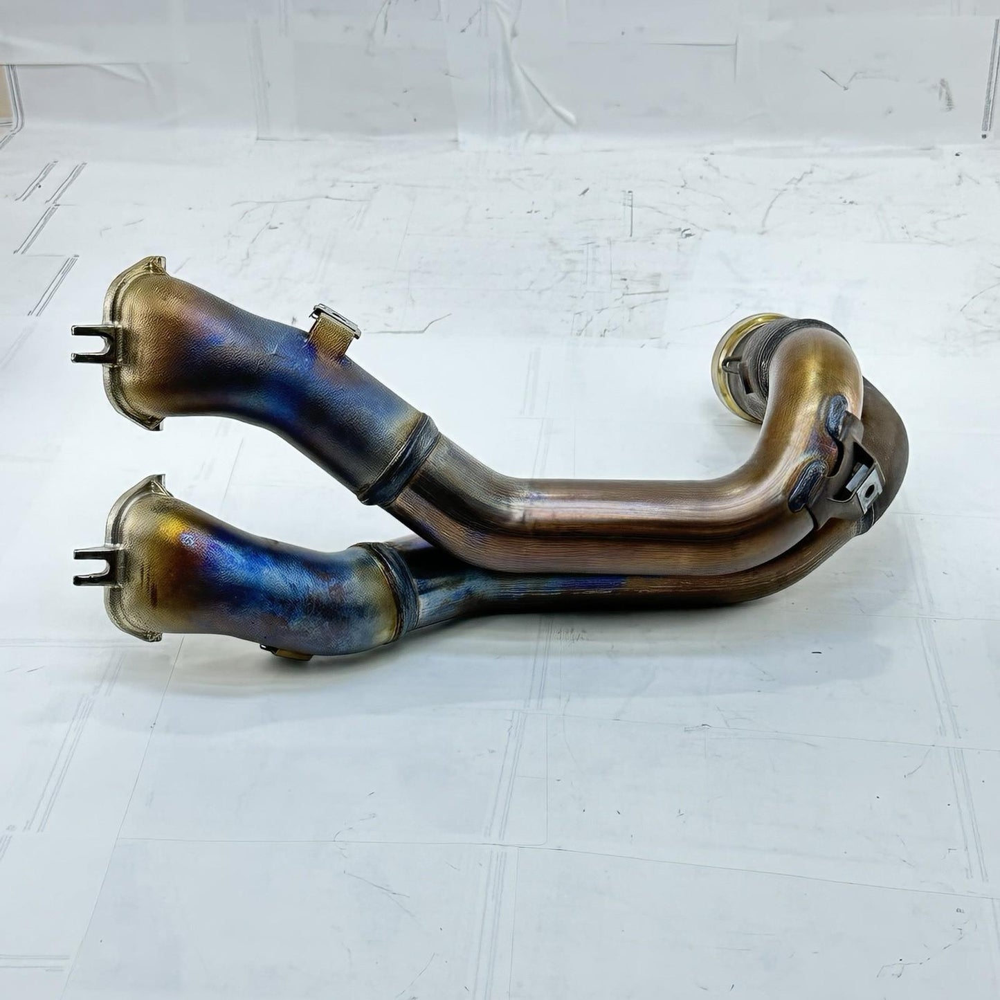2018 - 2024 DUCATI PANIGALE V4S EXHAUST HEADER MANIFOLD PIPES SET PAIR STOCK
