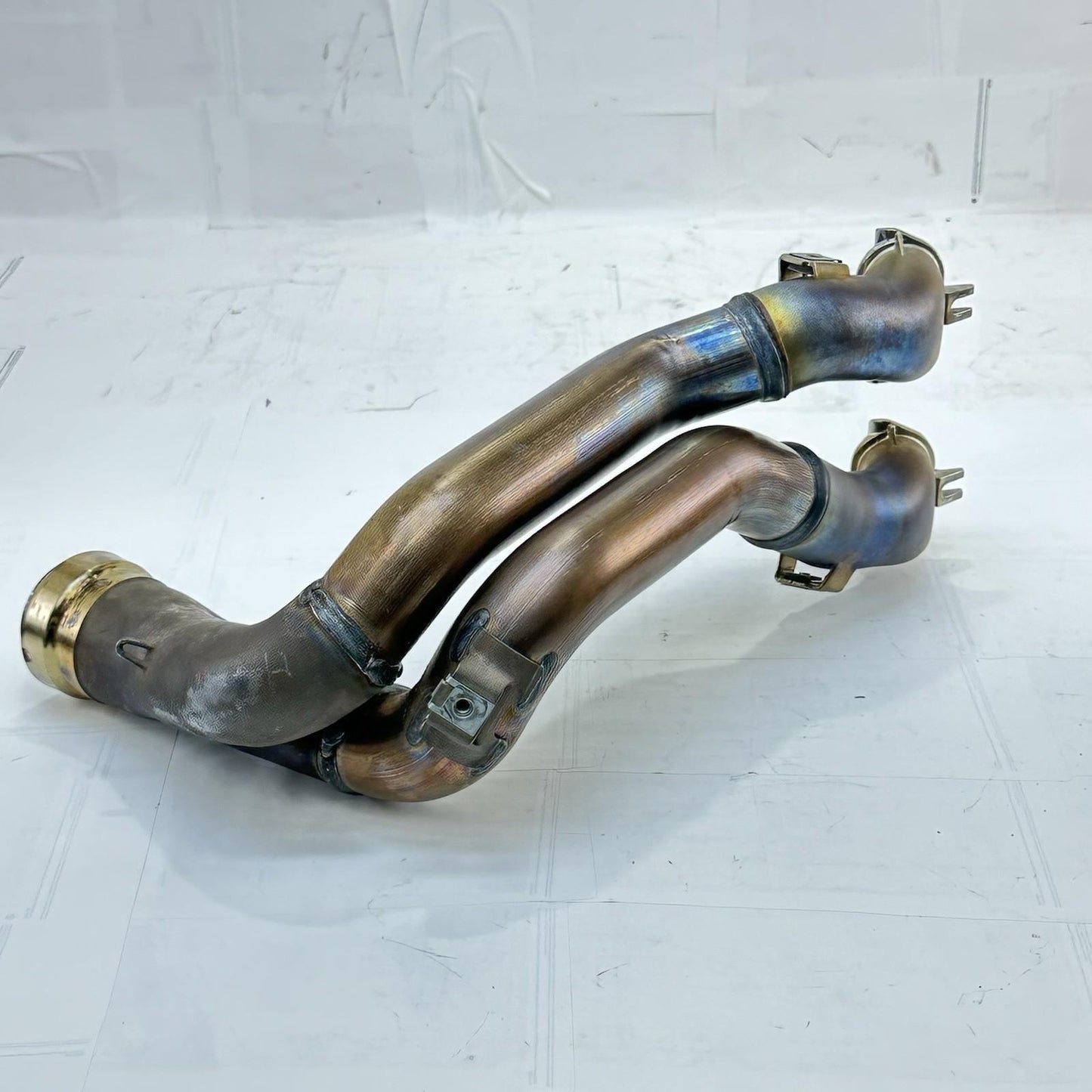 2018 - 2024 DUCATI PANIGALE V4S EXHAUST HEADER MANIFOLD PIPES SET PAIR STOCK