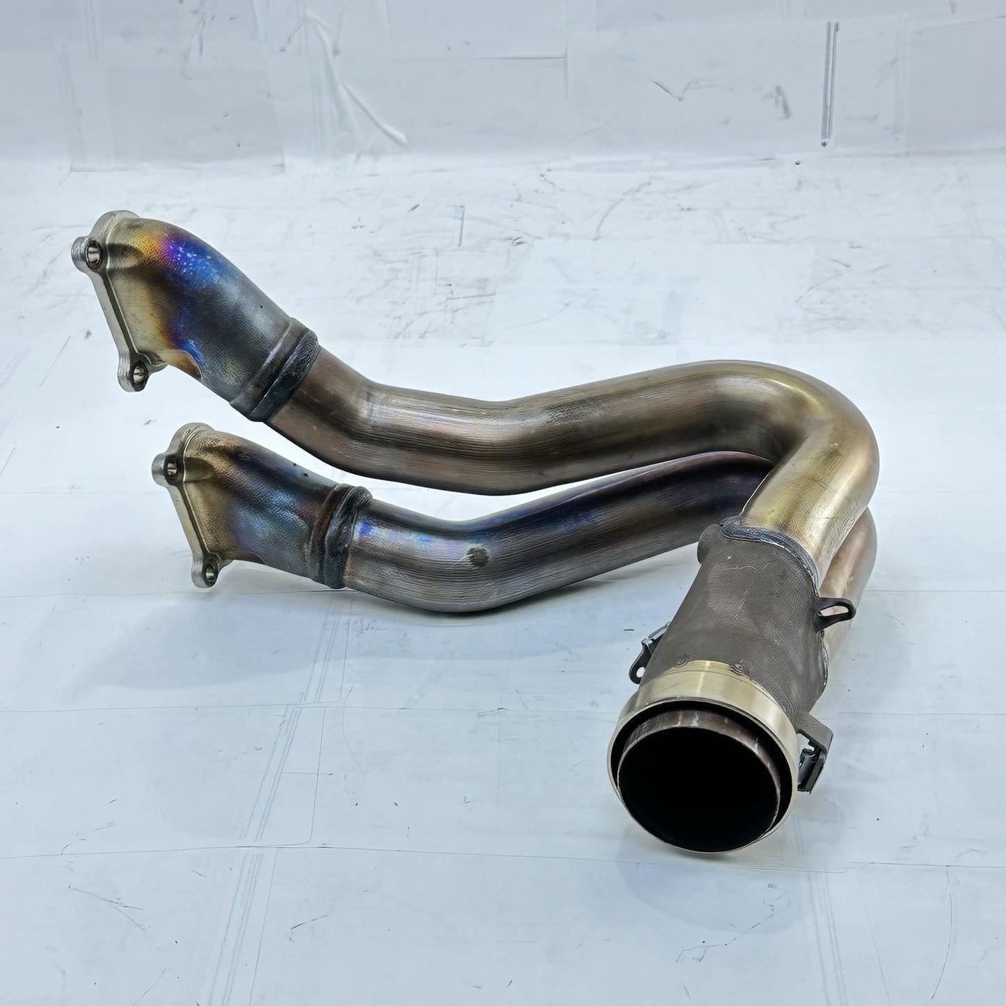 2018 - 2024 DUCATI PANIGALE V4S EXHAUST HEADER MANIFOLD PIPES SET PAIR STOCK