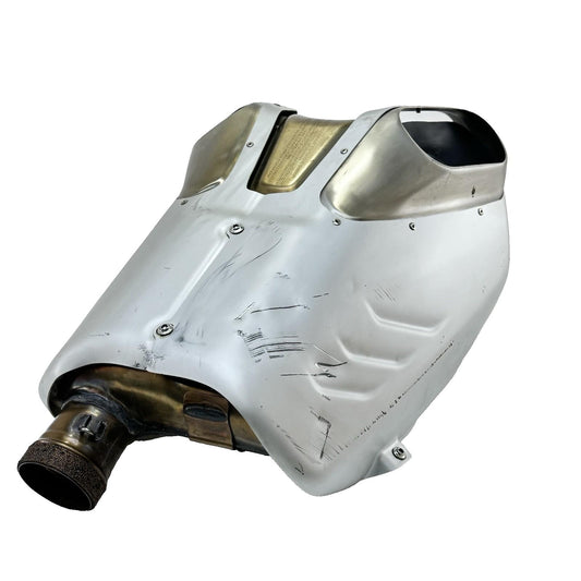 2018 - 2024 DUCATI PANIGALE V4S MUFFLER EXHAUST HEADER PIPE SILVER *SCUFFED*