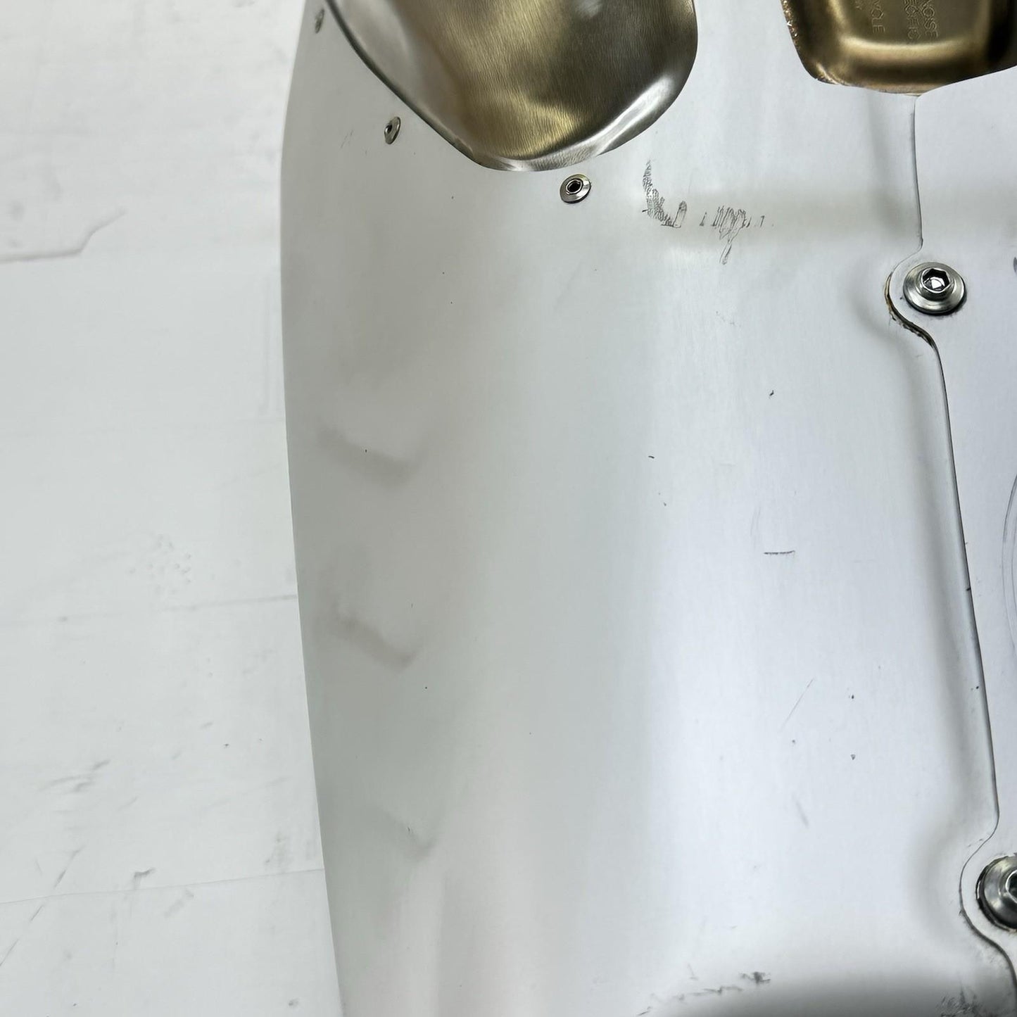 2018 - 2024 DUCATI PANIGALE V4S MUFFLER EXHAUST HEADER PIPE SILVER *SCUFFED*