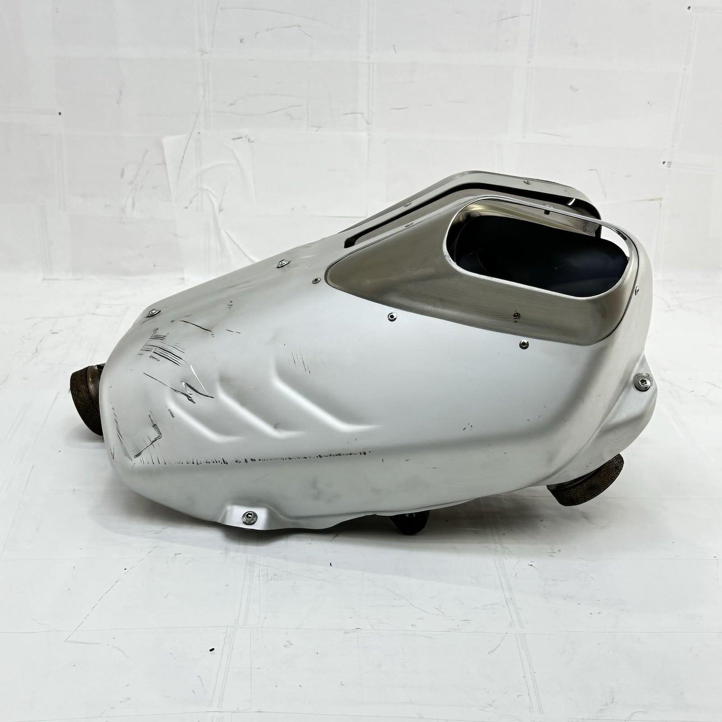 2018 - 2024 DUCATI PANIGALE V4S MUFFLER EXHAUST HEADER PIPE SILVER *SCUFFED*