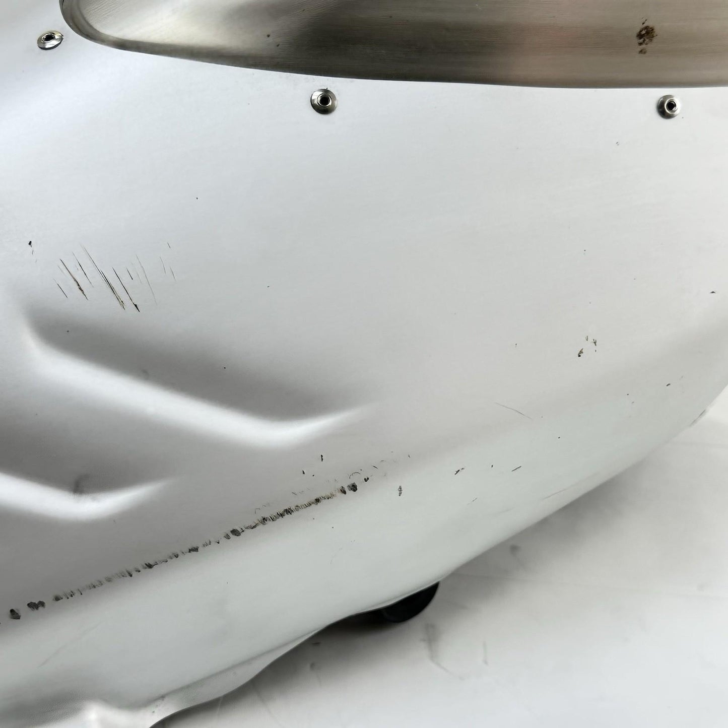 2018 - 2024 DUCATI PANIGALE V4S MUFFLER EXHAUST HEADER PIPE SILVER *SCUFFED*