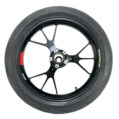 2018 - 2024 DUCATI PANIGALE V4S FRONT WHEEL RIM TIRE BLACK MARCHESINI FORGED