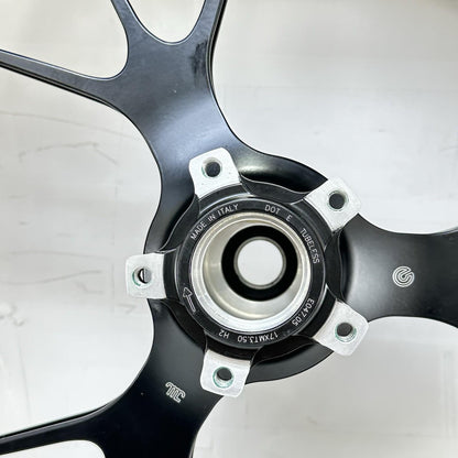 2018 - 2024 DUCATI PANIGALE V4S FRONT WHEEL RIM TIRE BLACK MARCHESINI FORGED