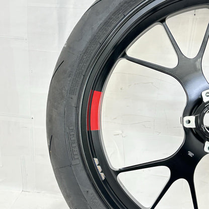 2018 - 2024 DUCATI PANIGALE V4S FRONT WHEEL RIM TIRE BLACK MARCHESINI FORGED