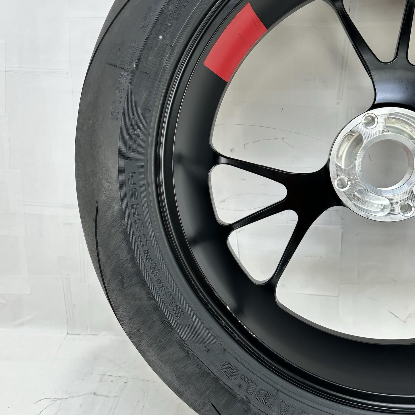 2018 - 2024 DUCATI PANIGALE V4S REAR WHEEL BACK RIM TIRE BLACK MARCHESINI FORGED