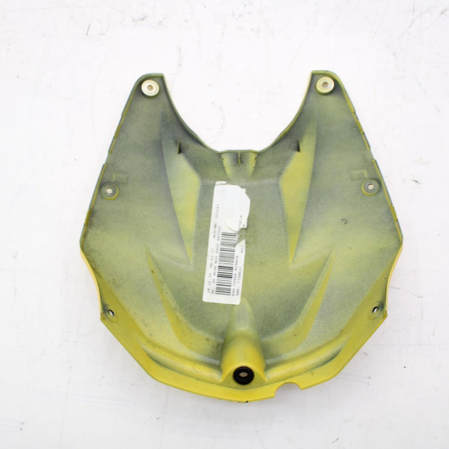 2009 - 2014 BMW S1000RR FUEL TANK COVER GAS PETROL FRONT YELLOW PLASTIC STOCK