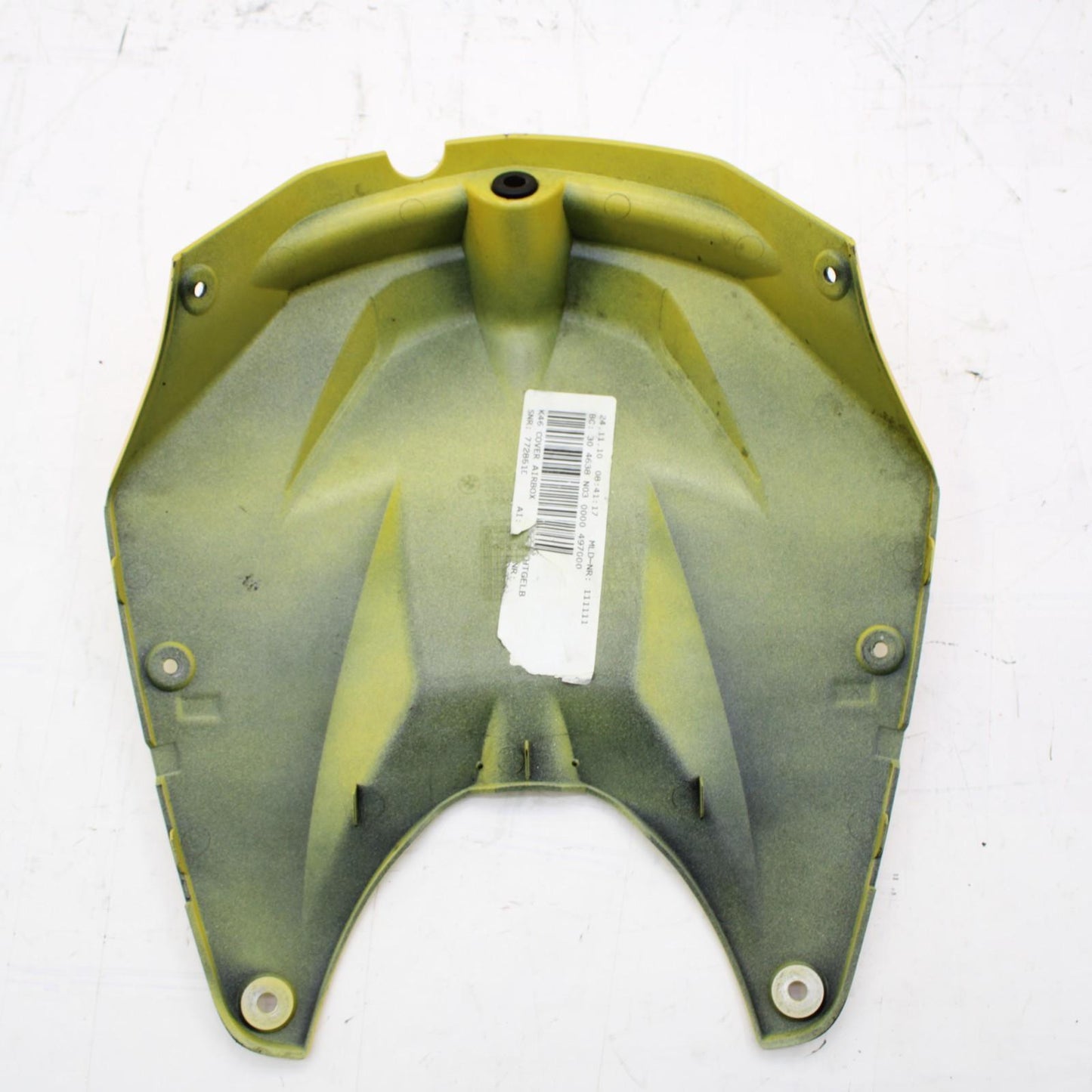 2009 - 2014 BMW S1000RR FUEL TANK COVER GAS PETROL FRONT YELLOW PLASTIC STOCK