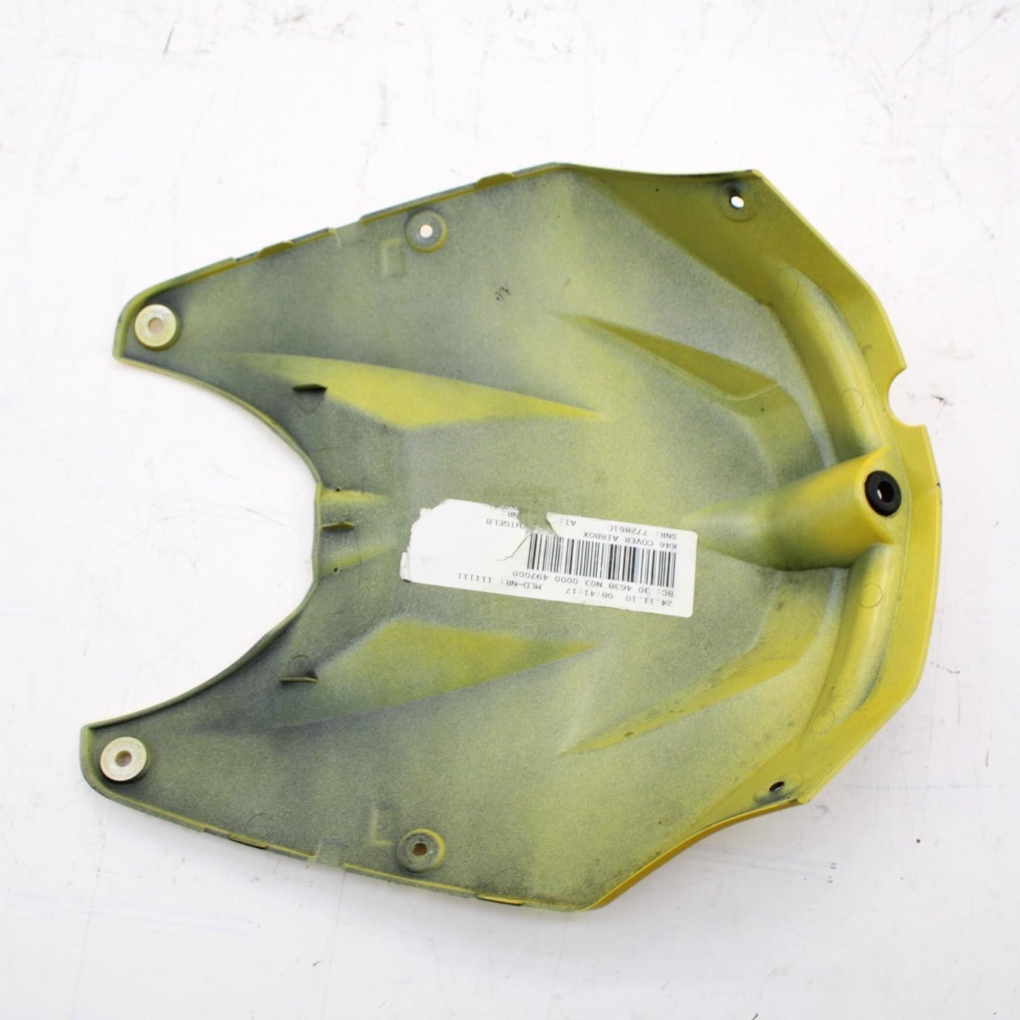 2009 - 2014 BMW S1000RR FUEL TANK COVER GAS PETROL FRONT YELLOW PLASTIC STOCK