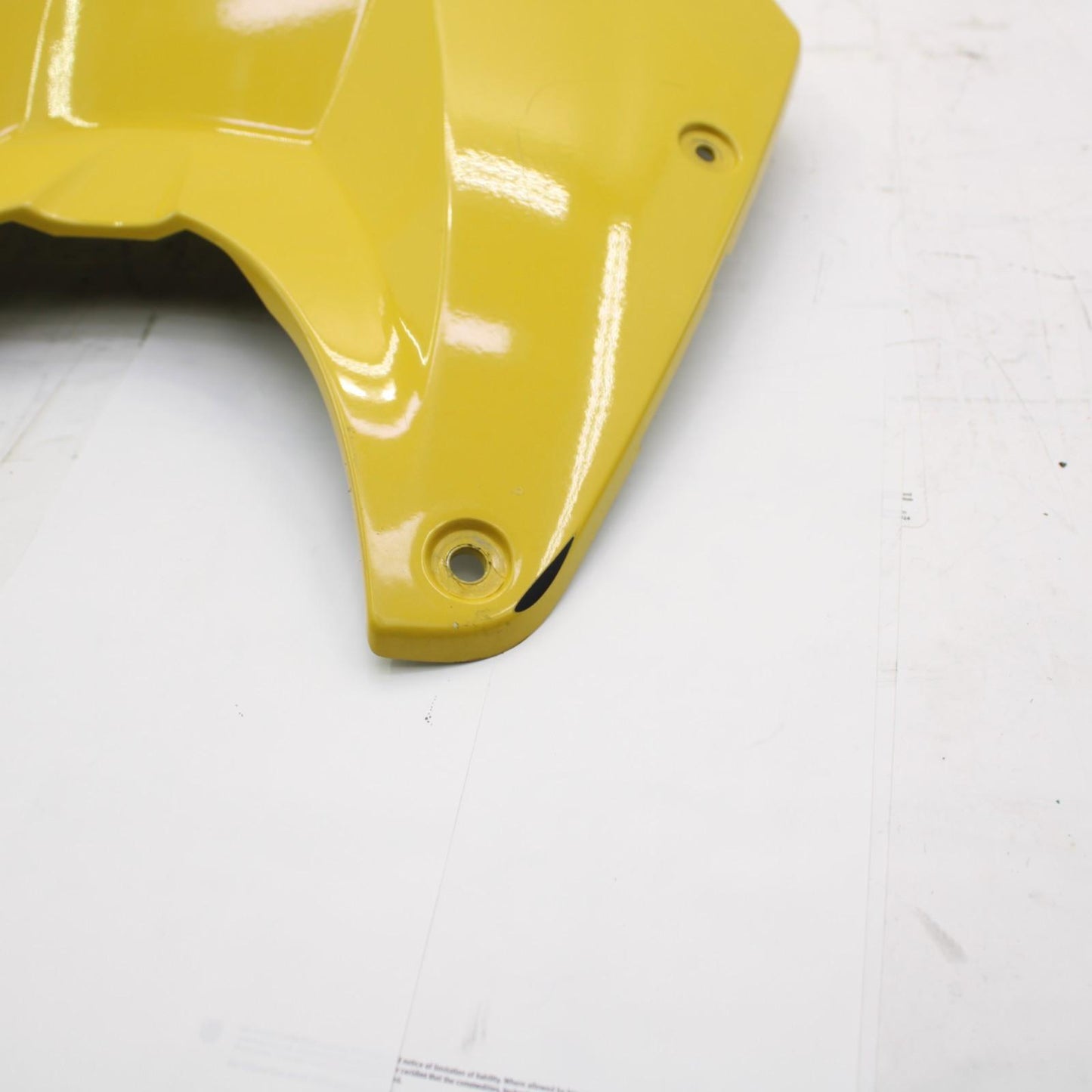 2009 - 2014 BMW S1000RR FUEL TANK COVER GAS PETROL FRONT YELLOW PLASTIC STOCK