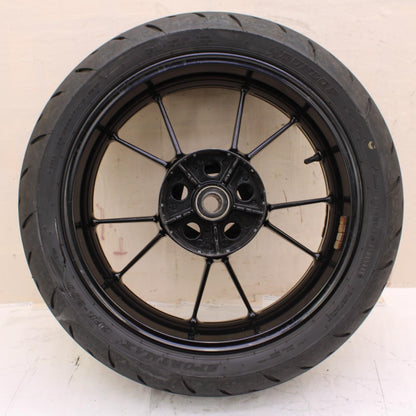 2010 - 2014 BMW S1000RR REAR WHEEL BACK DUNLOP TIRE BLACK STRAIGHT RIM STOCK
