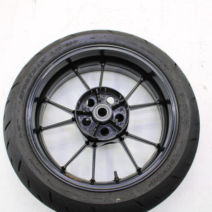 2010 - 2014 BMW S1000RR REAR WHEEL BACK DUNLOP TIRE BLACK STRAIGHT RIM STOCK