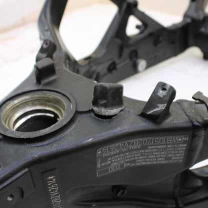 2009 - 2014 BMW S1000RR MAIN FRAME CHASSIS BLACK STRAIGHT STOCK NECK