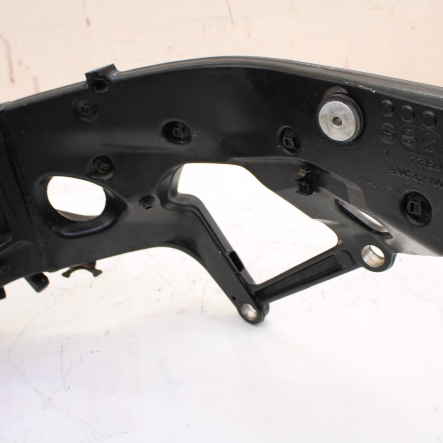 2009 - 2014 BMW S1000RR MAIN FRAME CHASSIS BLACK STRAIGHT STOCK NECK