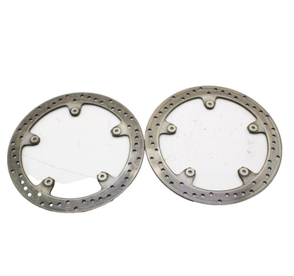 2009 - 2014 BMW S1000RR FRONT BRAKE ROTORS DISCS SILVER STRAIGHT STOCK