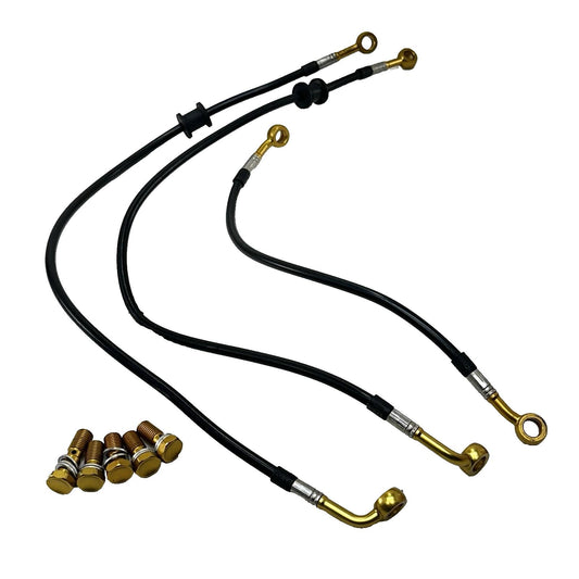 2009 - 2014 YAMAHA YZF R1 BRAKE LINES CALIPER HOSES PIPES FRONT REAR SET STOCK