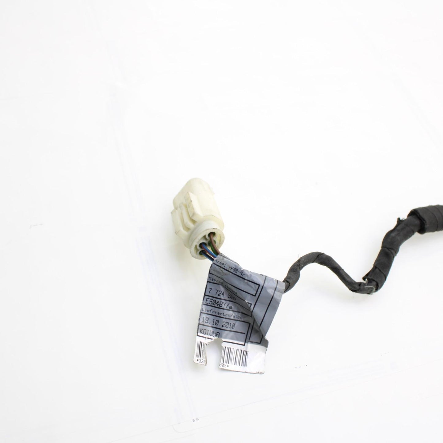 2009 - 2014 BMW S1000RR REAR LICENSE PLATE BRACKET WIRING BLACK STOCK