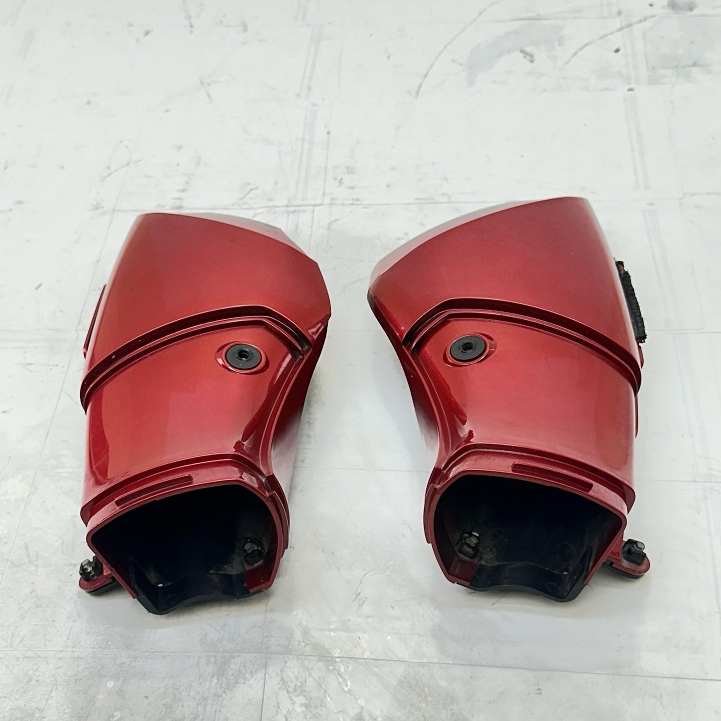 2009 - 2014 YAMAHA YZF R1 AIR INTAKE DUCTS RAM TUBES PAIR RED STOCK