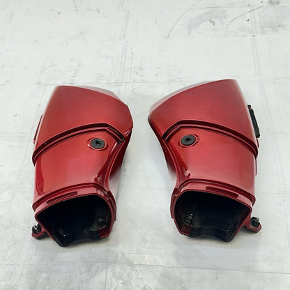 2009 - 2014 YAMAHA YZF R1 AIR INTAKE DUCTS RAM TUBES PAIR RED STOCK