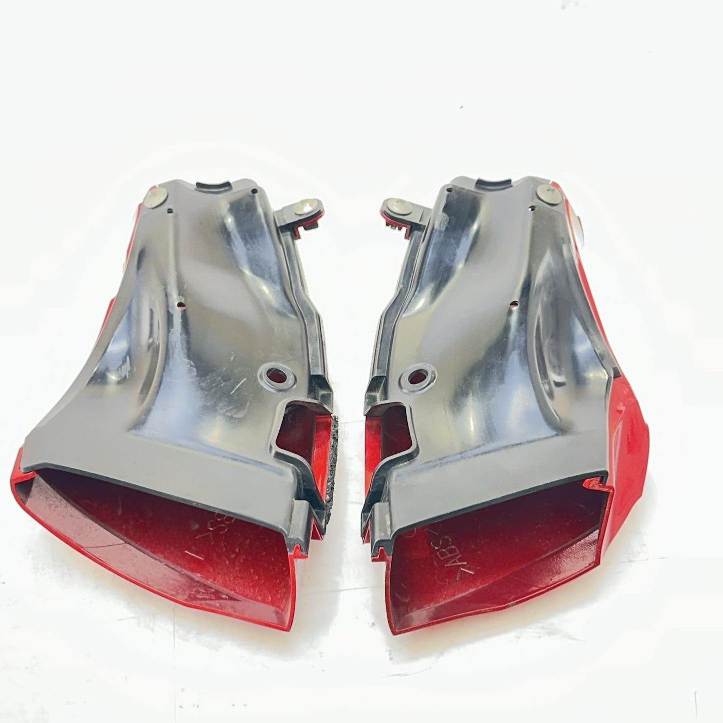 2009 - 2014 YAMAHA YZF R1 AIR INTAKE DUCTS RAM TUBES PAIR RED STOCK