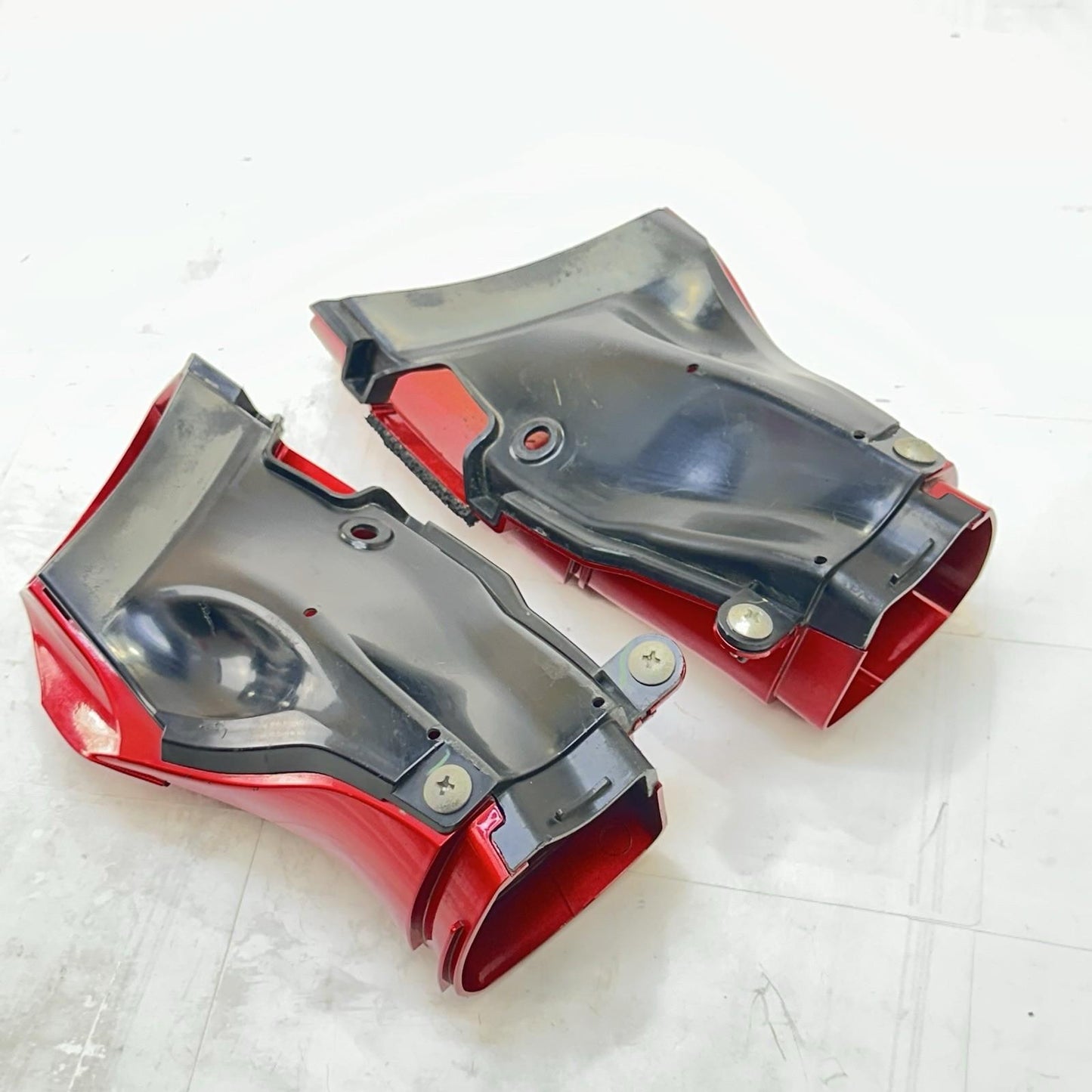 2009 - 2014 YAMAHA YZF R1 AIR INTAKE DUCTS RAM TUBES PAIR RED STOCK