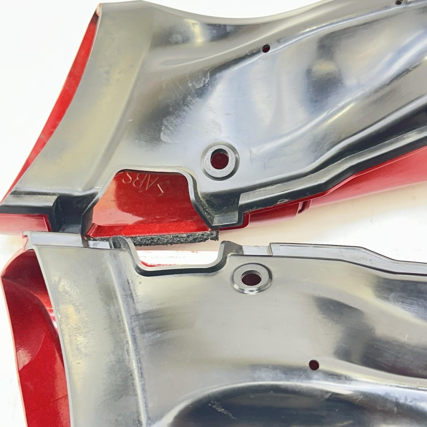 2009 - 2014 YAMAHA YZF R1 AIR INTAKE DUCTS RAM TUBES PAIR RED STOCK