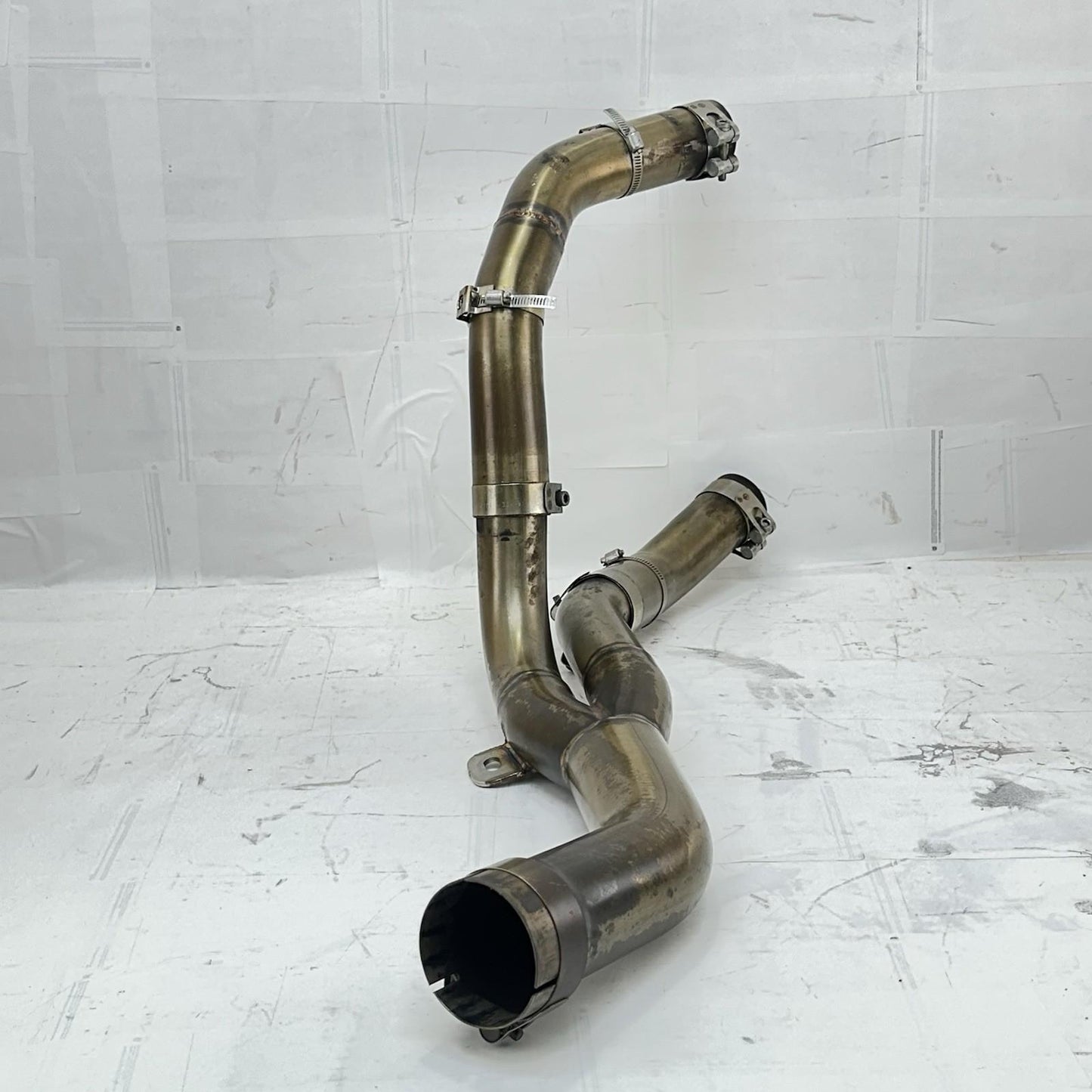 2009 - 2014 YAMAHA YZF R1 EXHAUST MID PIPES HEADER MUFFLER DOWNPIPES STOCK