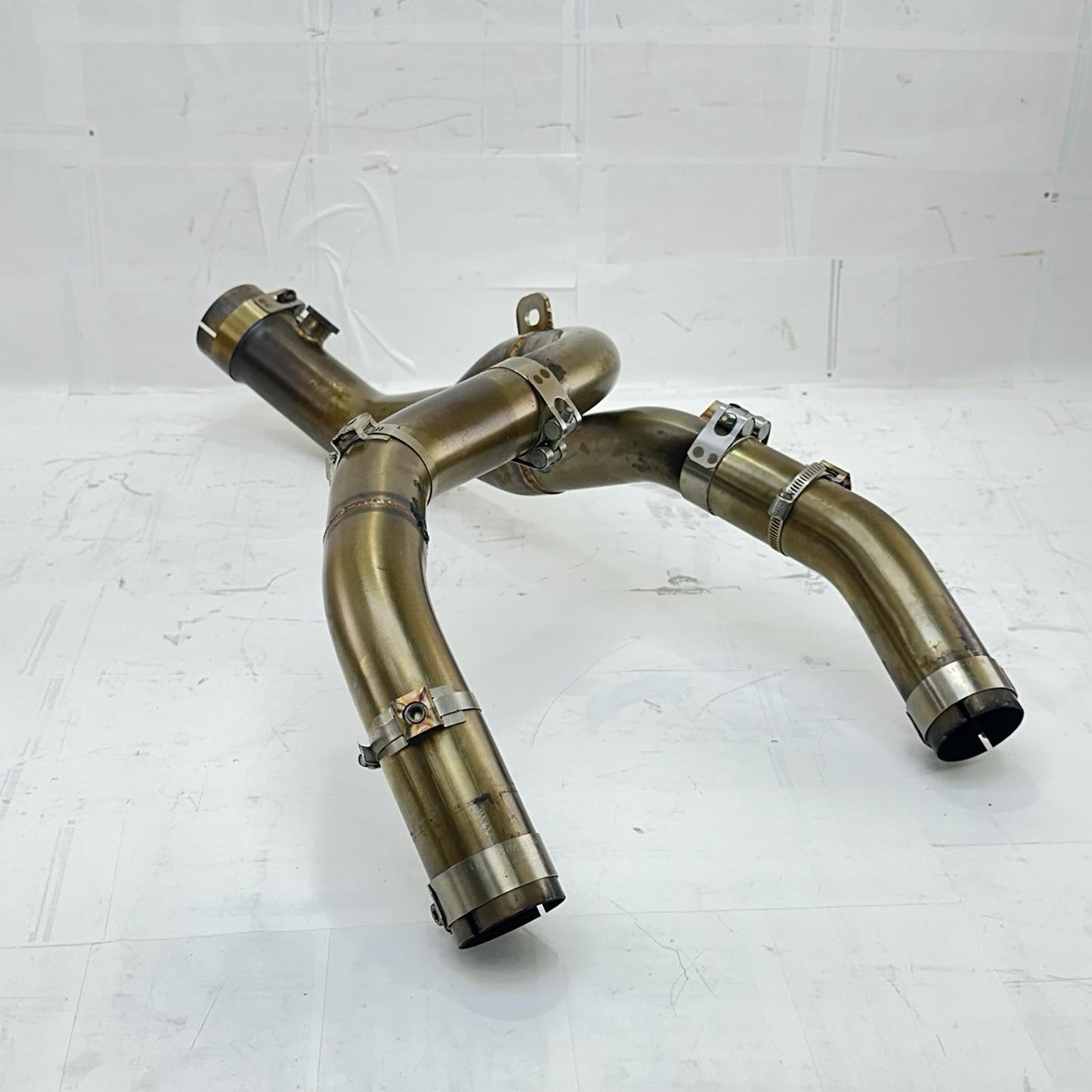 2009 - 2014 YAMAHA YZF R1 EXHAUST MID PIPES HEADER MUFFLER DOWNPIPES STOCK