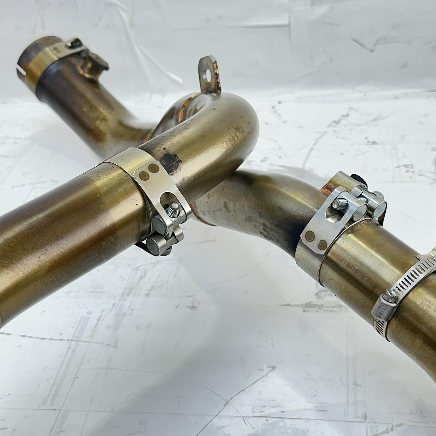 2009 - 2014 YAMAHA YZF R1 EXHAUST MID PIPES HEADER MUFFLER DOWNPIPES STOCK