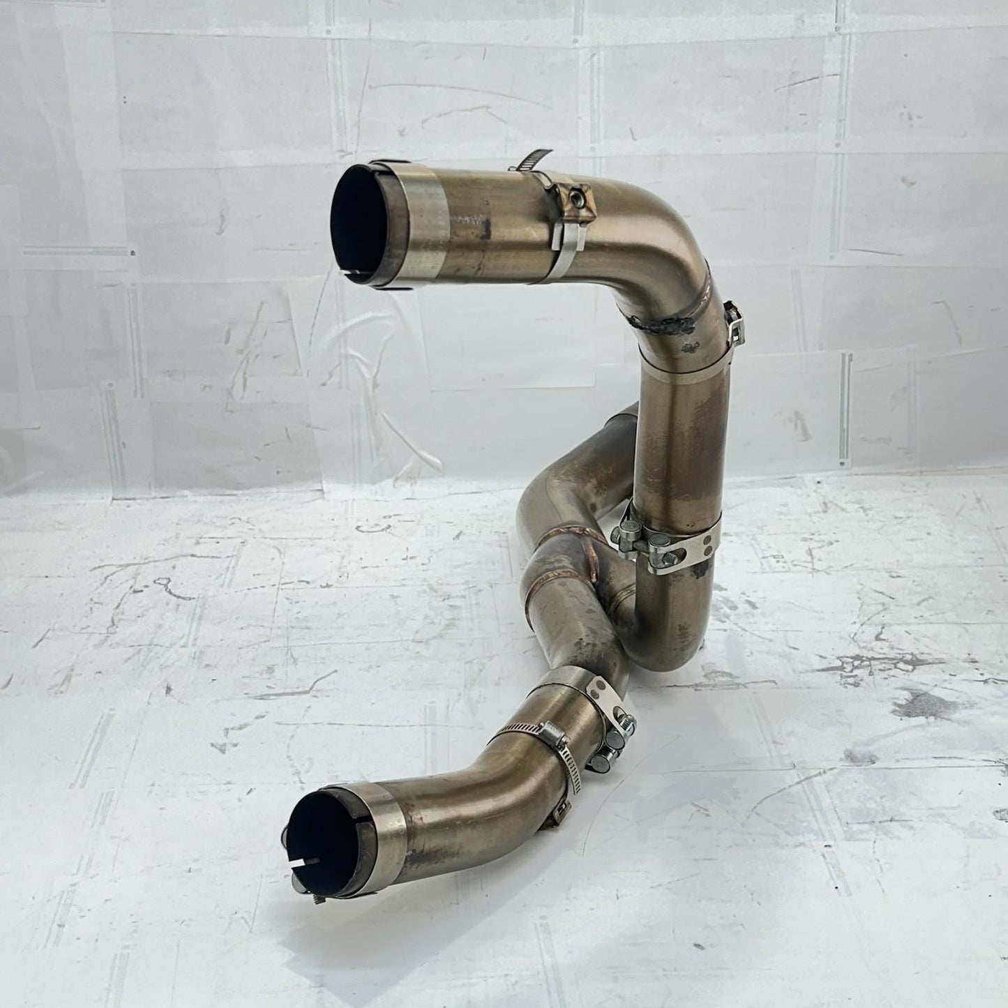 2009 - 2014 YAMAHA YZF R1 EXHAUST MID PIPES HEADER MUFFLER DOWNPIPES STOCK