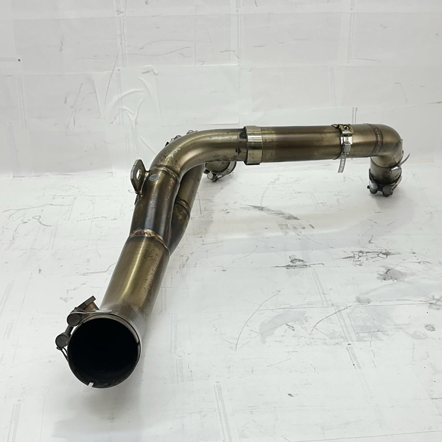 2009 - 2014 YAMAHA YZF R1 EXHAUST MID PIPES HEADER MUFFLER DOWNPIPES STOCK