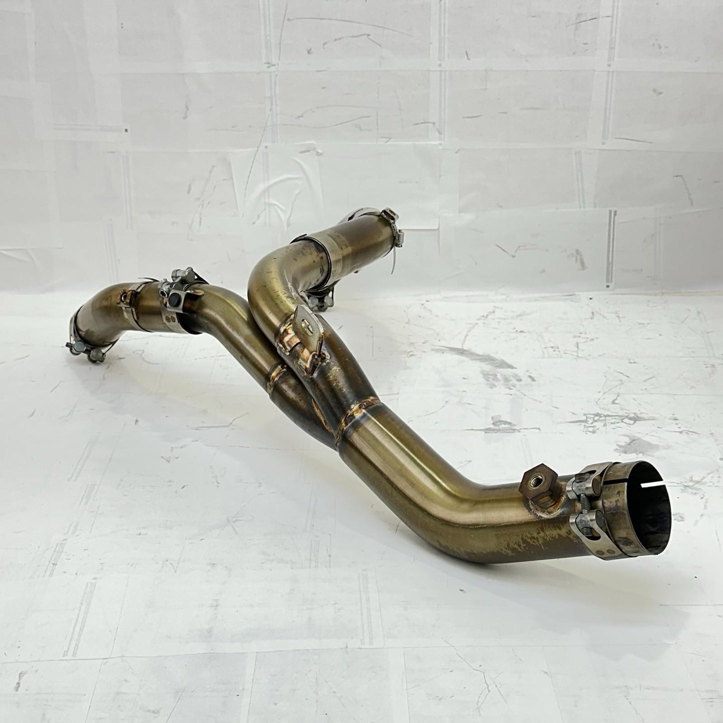 2009 - 2014 YAMAHA YZF R1 EXHAUST MID PIPES HEADER MUFFLER DOWNPIPES STOCK