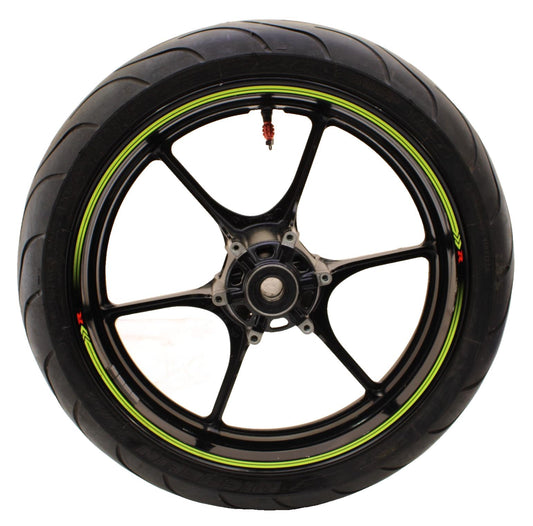 2017 - 2025 SUZUKI GSXR 1000 FRONT WHEEL RIM TIRE RUBBER BLACK STOCK STRAIGHT