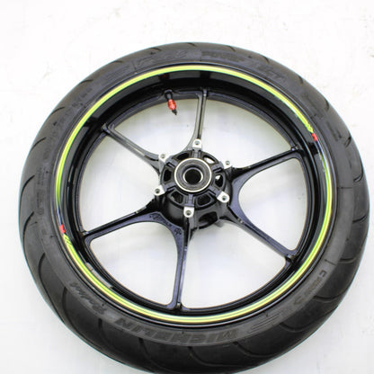 2017 - 2025 SUZUKI GSXR 1000 FRONT WHEEL RIM TIRE RUBBER BLACK STOCK STRAIGHT