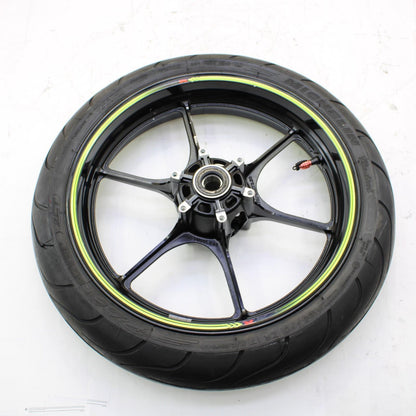 2017 - 2025 SUZUKI GSXR 1000 FRONT WHEEL RIM TIRE RUBBER BLACK STOCK STRAIGHT
