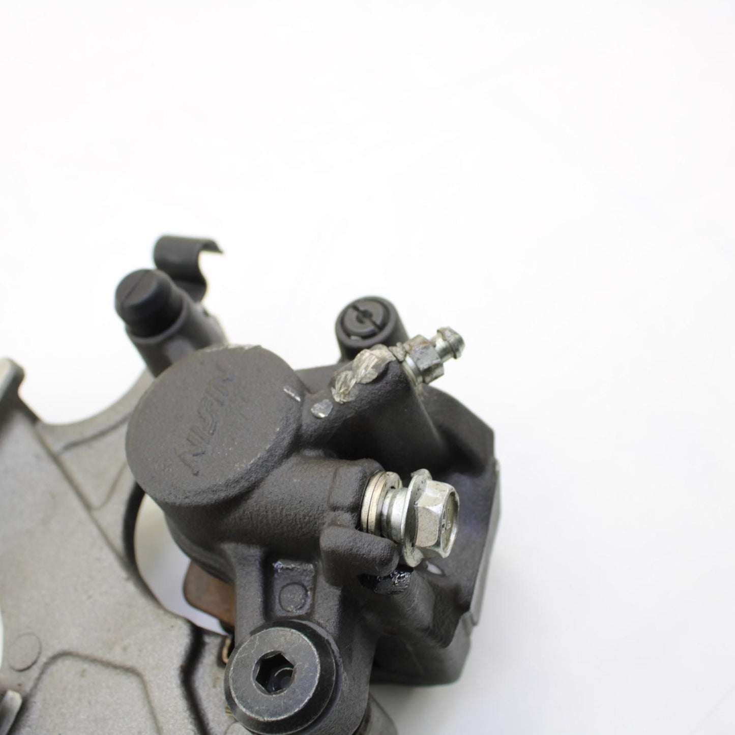 2017 - 2025 SUZUKI GSXR1000 1000R REAR BRAKE CALIPER & BACK BRACKET SILVER STOCK