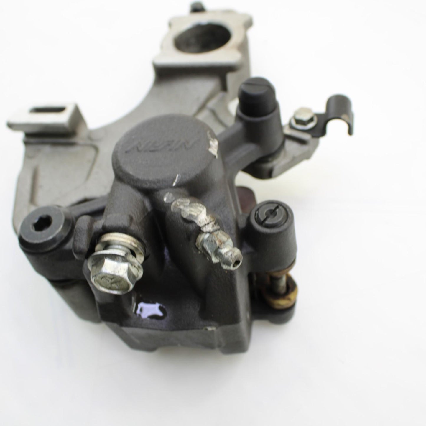 2017 - 2025 SUZUKI GSXR1000 1000R REAR BRAKE CALIPER & BACK BRACKET SILVER STOCK