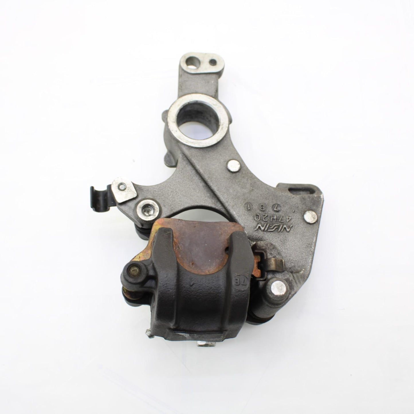 2017 - 2025 SUZUKI GSXR1000 1000R REAR BRAKE CALIPER & BACK BRACKET SILVER STOCK