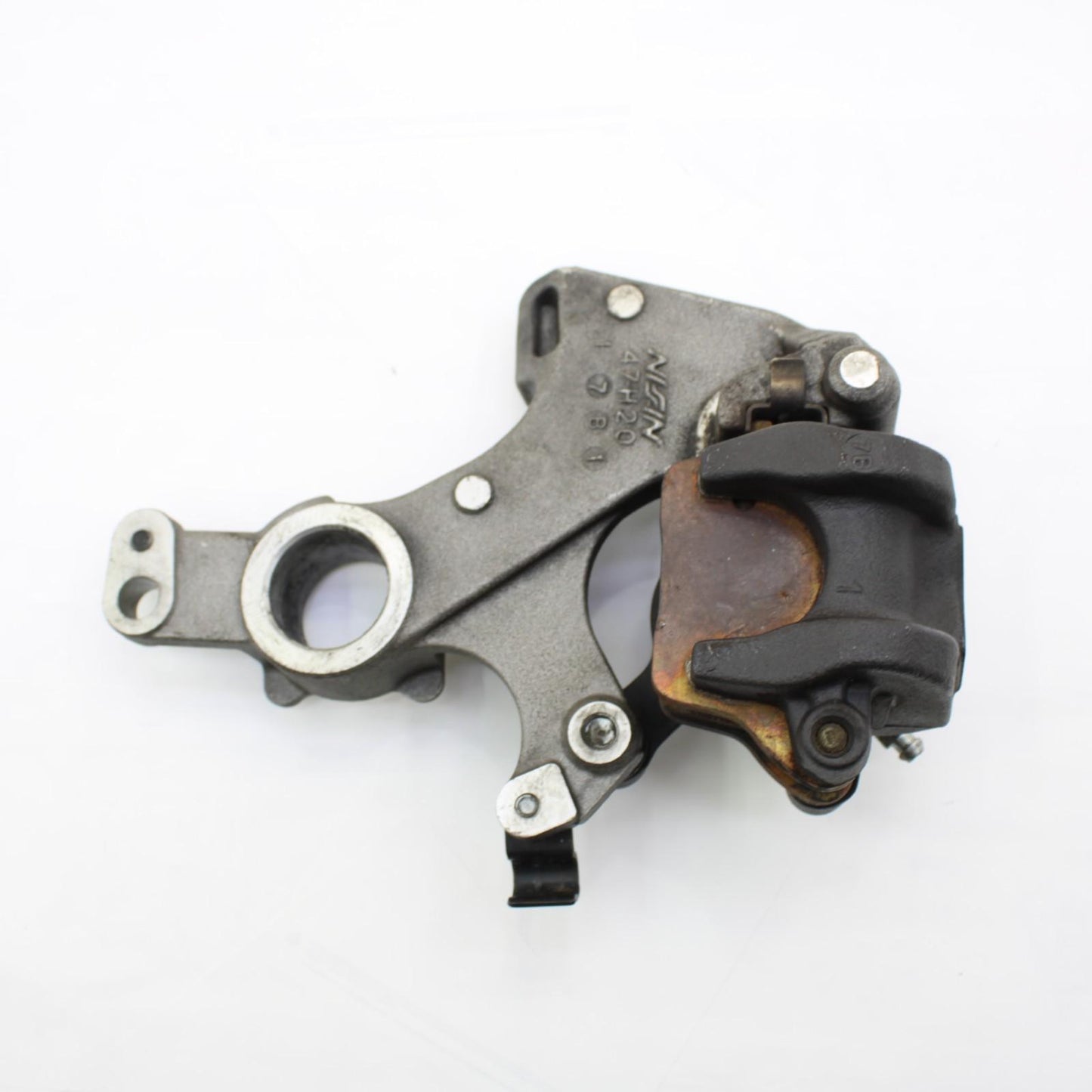 2017 - 2025 SUZUKI GSXR1000 1000R REAR BRAKE CALIPER & BACK BRACKET SILVER STOCK